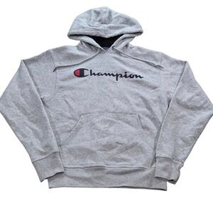 Champion‎ Authentic Athleticwear Hoodie Gray Pullover Sweatshirt Mens Size S